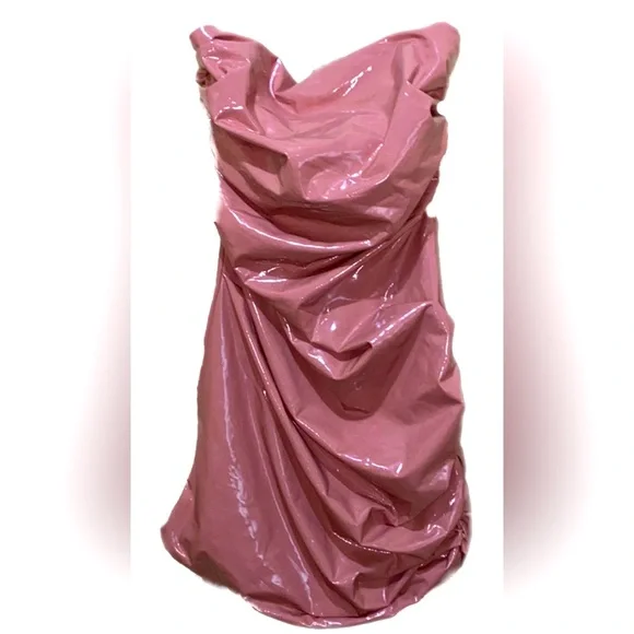 Fashion Nova | Dresses | Fashionnova Pink Rear Zip Patent Leather Dress Wpleatstucksfolds Sz L | Poshmark Fashion Nova | Dresses | Fashionnova Pink Rear Zip Patent Leather Dress Wpleatstucksfolds Sz L | Poshmark